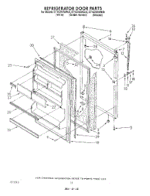 08 - Refrigerator Door , Lit / Optional parts for Whirlpool Refrigerator ET16ZKXWG00 from AppliancePartsPros.com