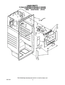 03 - Liner parts for Whirlpool Refrigerator ET16ZKXXN00 from AppliancePartsPros.com