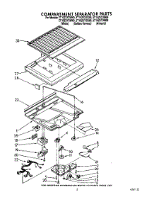 04 - Compartment Separator parts for Whirlpool Refrigerator ET16ZKXXN00 from AppliancePartsPros.com