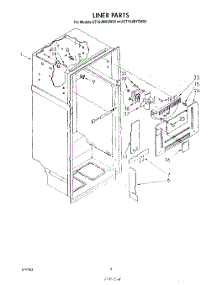 03 - Liner parts for Whirlpool Refrigerator ET16JMYSN03 from AppliancePartsPros.com