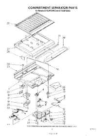 04 - Compartment Separator parts for Whirlpool Refrigerator ET16JMYSN03 from AppliancePartsPros.com