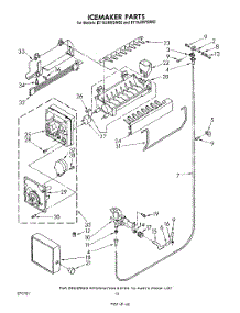 09 - Icemaker , Lit / Optional parts for Whirlpool Refrigerator ET16JMYSW02 from AppliancePartsPros.com