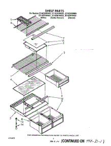 05 - Shelf parts for Whirlpool Refrigerator ET16ZKXWN01 from AppliancePartsPros.com