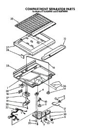 Compartment Separator parts for Whirlpool Refrigerator ET16JKXWW01 from AppliancePartsPros.com