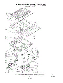 04 - Compartment Separator parts for Whirlpool Refrigerator ET16AKXRWR0 from AppliancePartsPros.com