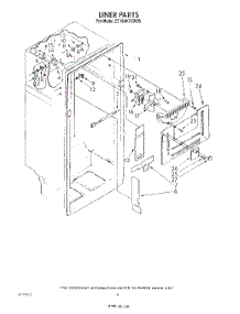 03 - Liner parts for Whirlpool Refrigerator ET18AKXSW05 from AppliancePartsPros.com