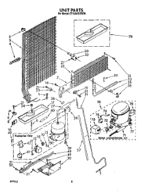 07 - Unit parts for Whirlpool Refrigerator ET18AKXSW05 from AppliancePartsPros.com