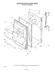 08 - Refrigerator Door , Not Illustrated parts for Whirlpool Refrigerator ET18AKXSW05 from AppliancePartsPros.com