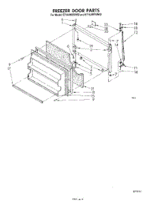 06 - Freezer Door parts for Whirlpool Refrigerator ET14JMYSN02 from AppliancePartsPros.com