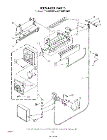 09 - Icemaker , Lit / Optional parts for Whirlpool Refrigerator ET14JMYSN02 from AppliancePartsPros.com