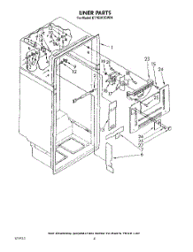 03 - Liner parts for Whirlpool Refrigerator ET18AKXSW04 from AppliancePartsPros.com