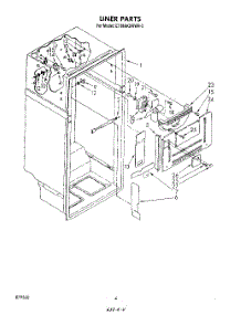 03 - Liner parts for Whirlpool Refrigerator ET18AKXRWR2 from AppliancePartsPros.com