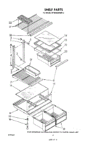 05 - Shelf parts for Whirlpool Refrigerator ET18AKXRWR2 from AppliancePartsPros.com