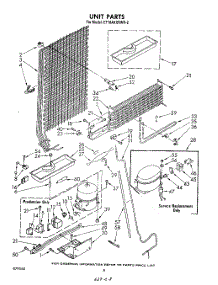 07 - Unit parts for Whirlpool Refrigerator ET18AKXRWR2 from AppliancePartsPros.com