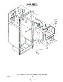 03 - Liner parts for Whirlpool Refrigerator ET18AKXRWR3 from AppliancePartsPros.com