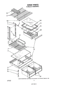05 - Shelf parts for Whirlpool Refrigerator ET18AKXRWR3 from AppliancePartsPros.com