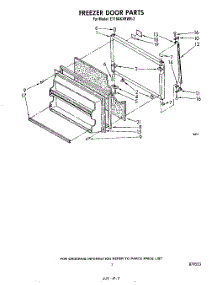 06 - Freezer parts for Whirlpool Refrigerator ET18AKXRWR3 from AppliancePartsPros.com