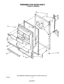 08 - Refrigerator Door , Not Included An parts for Whirlpool Refrigerator ET18AKXRWR3 from AppliancePartsPros.com