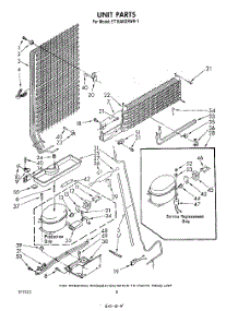 07 - Unit parts for Whirlpool Refrigerator ET16AKXRWR1 from AppliancePartsPros.com