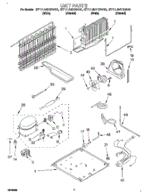 04 - Unit parts for Whirlpool Refrigerator ET17JMYBW00 from AppliancePartsPros.com