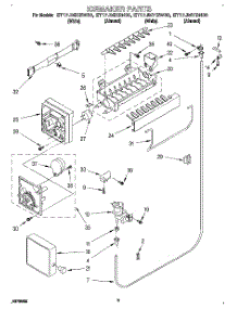 05 - Icemaker parts for Whirlpool Refrigerator ET17JMYBW00 from AppliancePartsPros.com
