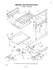 04 - Breaker And Partition parts for Whirlpool Refrigerator ET17SCXLWR1 from AppliancePartsPros.com