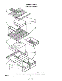 05 - Shelf parts for Whirlpool Refrigerator ET16AKXRWR2 from AppliancePartsPros.com