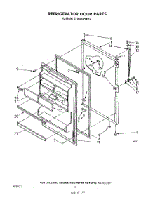 08 - Refrigerator Door , Not Illustrated parts for Whirlpool Refrigerator ET16AKXRWR2 from AppliancePartsPros.com