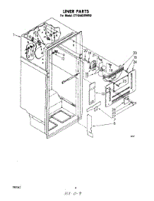 03 - Liner parts for Whirlpool Refrigerator ET18AKXRWR0 from AppliancePartsPros.com