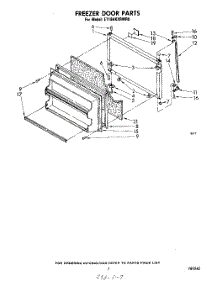 06 - Freezer Door parts for Whirlpool Refrigerator ET18AKXRWR0 from AppliancePartsPros.com