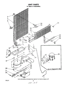 07 - Unit parts for Whirlpool Refrigerator ET18AKXRWR0 from AppliancePartsPros.com