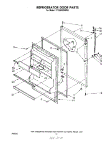 08 - Refrigerator Door , Not Illustrated parts for Whirlpool Refrigerator ET18AKXRWR0 from AppliancePartsPros.com