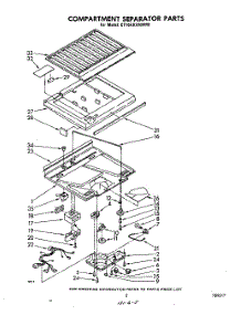 04 - Compartment Separator parts for Whirlpool Refrigerator ET16AKXMWR0 from AppliancePartsPros.com