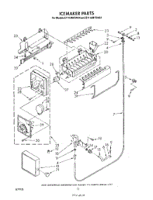 09 - Icemaker , Lit / Optional parts for Whirlpool Refrigerator ET14JMYSM04 from AppliancePartsPros.com