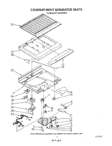 04 - Compartment Separator parts for Whirlpool Refrigerator ET14ZKXWN00 from AppliancePartsPros.com