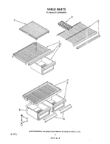 05 - Shelf parts for Whirlpool Refrigerator ET14ZKXWN00 from AppliancePartsPros.com