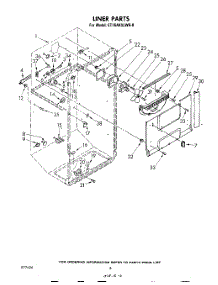 04 - Liner parts for Whirlpool Refrigerator ET16AKXLWR0 from AppliancePartsPros.com
