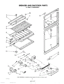 06 - Breaker And Partition parts for Whirlpool Refrigerator ET16AKXLWR0 from AppliancePartsPros.com