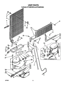 07 - Unit parts for Whirlpool Refrigerator ET16JMYSM03 from AppliancePartsPros.com