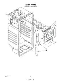 03 - Liner parts for Whirlpool Refrigerator ET16XK1MWR2 from AppliancePartsPros.com