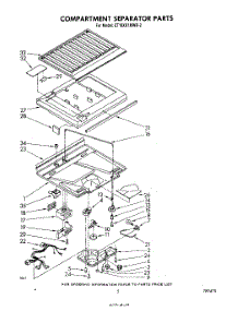 04 - Compartment Separator parts for Whirlpool Refrigerator ET16XK1MWR2 from AppliancePartsPros.com