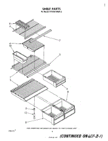 05 - Shelf parts for Whirlpool Refrigerator ET16XK1MWR2 from AppliancePartsPros.com
