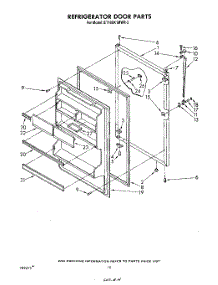 08 - Refrigerator Door , Not Illustrated parts for Whirlpool Refrigerator ET16XK1MWR2 from AppliancePartsPros.com