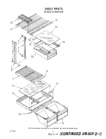 05 - Shelf parts for Whirlpool Refrigerator ET18AKXTW04 from AppliancePartsPros.com