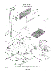 07 - Unit parts for Whirlpool Refrigerator ET18AKXTW04 from AppliancePartsPros.com