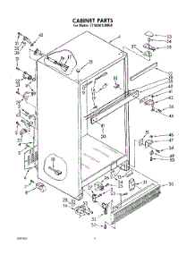 03 - Cabinet parts for Whirlpool Refrigerator ET18AK1LWR0 from AppliancePartsPros.com
