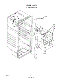 03 - Liner parts for Whirlpool Refrigerator ET14ZKXWG00 from AppliancePartsPros.com