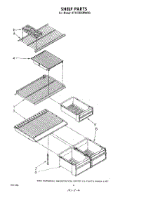 05 - Shelf parts for Whirlpool Refrigerator ET16TKXMWR0 from AppliancePartsPros.com