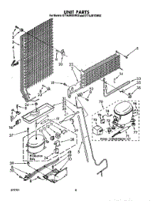07 - Unit parts for Whirlpool Refrigerator ET16JMYSN02 from AppliancePartsPros.com