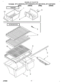 06 - Shelf, Lit / Optional parts for Whirlpool Refrigerator ET17JMYBN00 from AppliancePartsPros.com